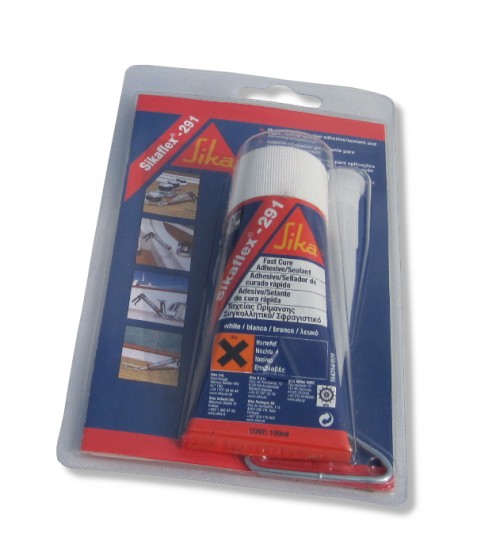 Sikaflex-291 is a water resistant marine sealant/adhesive and bonds well to metal, wood, paint & plastics. Perfect for use on boats, caravans, motorhomes etc.